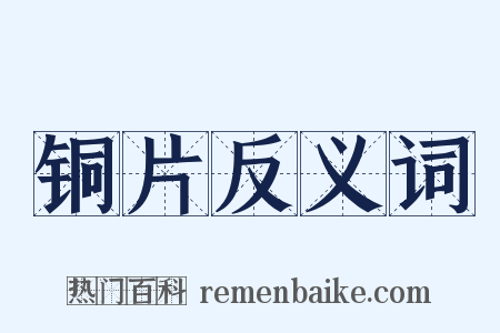 铜片反义词是什么意思的图片